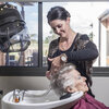Residents enjoy being pampered at our lavishly appointed on-site salon